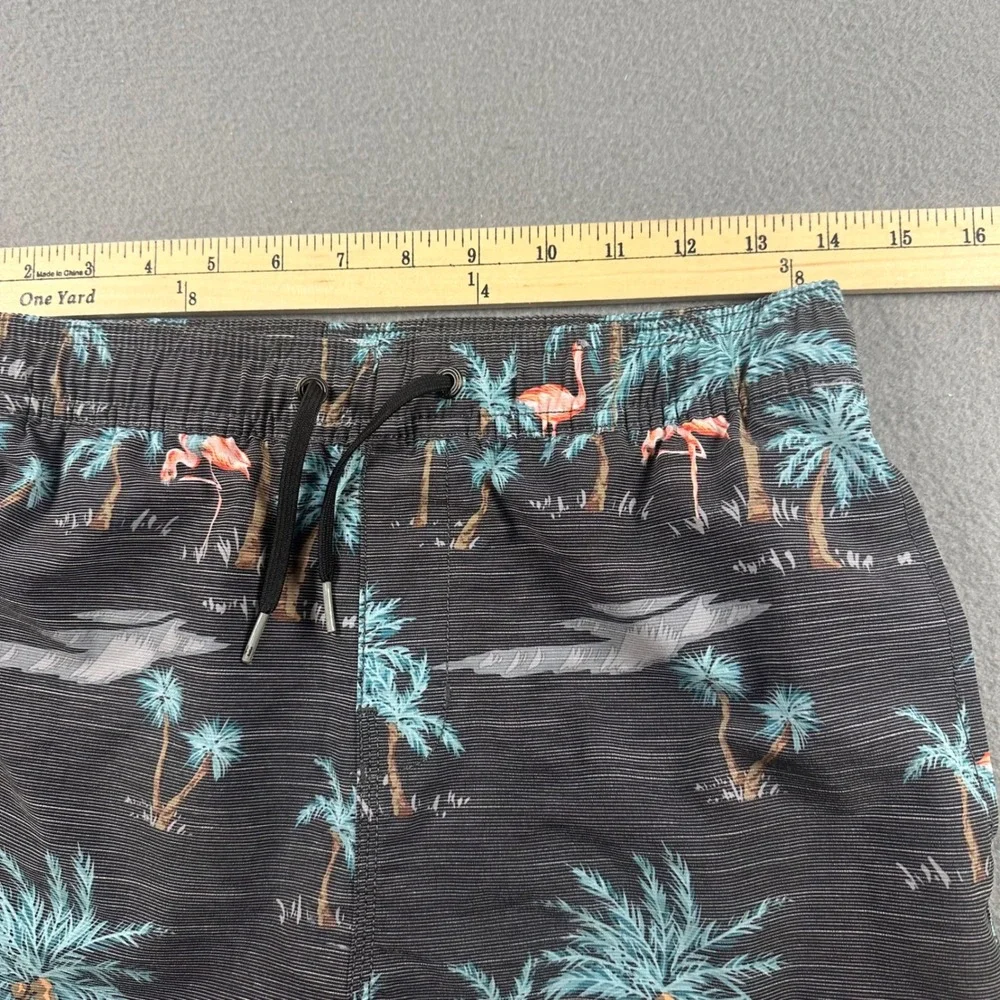 Billabong Recycler Sundays Layback Flamingo Palm Tree Board Shorts Mens Black